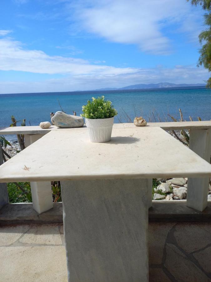 "Sea Front" Rose'S House Villa Kardhianí Buitenkant foto